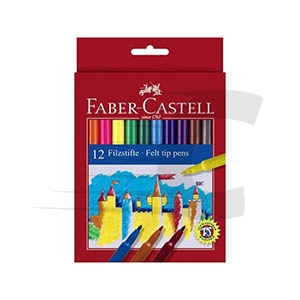 Faber-Castell 554212 estuche de 12 rotuladores de colores